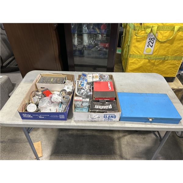 2 TRAYS OF ASSORTED HARDWARE