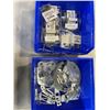 Image 1 : TRAY OF BUYERS CLAMPSHELLS AND TRAY OF STRIKE PLATES & 149" B CABLE