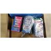 Image 2 : TRAY OF BETTER BOAT ITEMS INCLUDING 2" TRAILER COUPLER AND 3 TRAILER HITCH BALLS