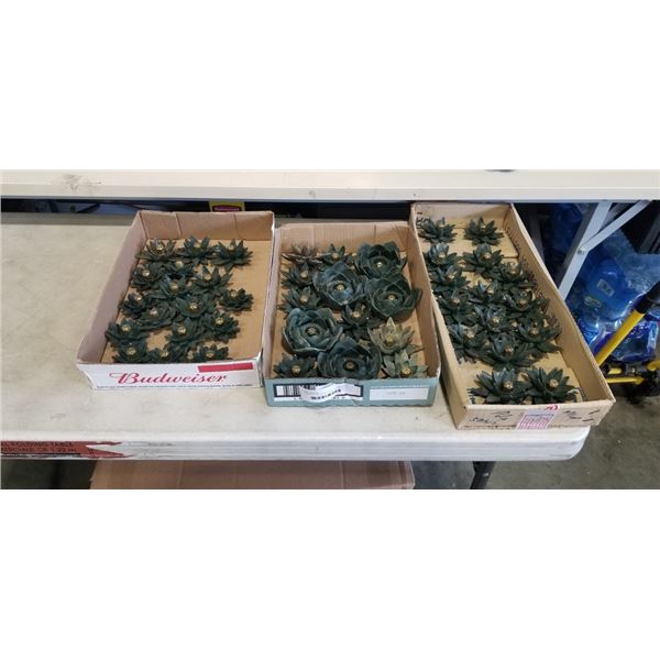 3 TRAYS OF ASSORTED SMALL FOUNTAIN HEADS