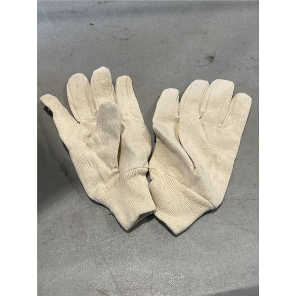 CASE OF COTTON CANVAS WORK GLOVES