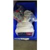 Image 1 : TOTE WITH 5 FIRST AID KITS AND 2 NEW 3M GOGGLES