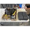 Image 1 : TRAY OF TOOLS INCLUDINGDEWALT TOOL BAG, CASED HAND TOOLS, EXTENSION CORD ETC