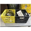 Image 1 : 2 CRATES OF ELECTRICAL AND POWER SUPPLIES