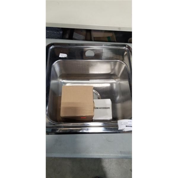 NEW STAINLESS SINK WITH DRAIN