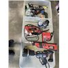 Image 1 : TOTE OF TOOLS INCLUDING JOBMATE RECIPROCATING SAW RYOBI DRILL ETC. WORKING
