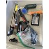 Image 4 : TOTE OF TOOLS INCLUDING JOBMATE RECIPROCATING SAW RYOBI DRILL ETC. WORKING