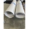 Image 3 : 2 ROLLS CONSTRUCTION PAPER AND TRAY OF PORCELAIN BLUE VASES