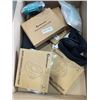 Image 4 : TRAY OF ZENO SHOWER CURTAINS AND TRAY OF ANTI SNORING CHIN STRAPS AND HERNIA BELTS