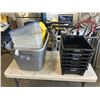 Image 1 : ASSORTED PARTS BINS AND STORAGE BINS, TOTES