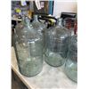 Image 3 : 5 VINTAGE GLASS WINE CARBOYS