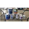Image 1 : 5 CANS AND 3 TUBS VARIOUS WALL PAINTS