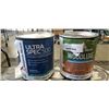 Image 3 : 5 CANS AND 3 TUBS VARIOUS WALL PAINTS