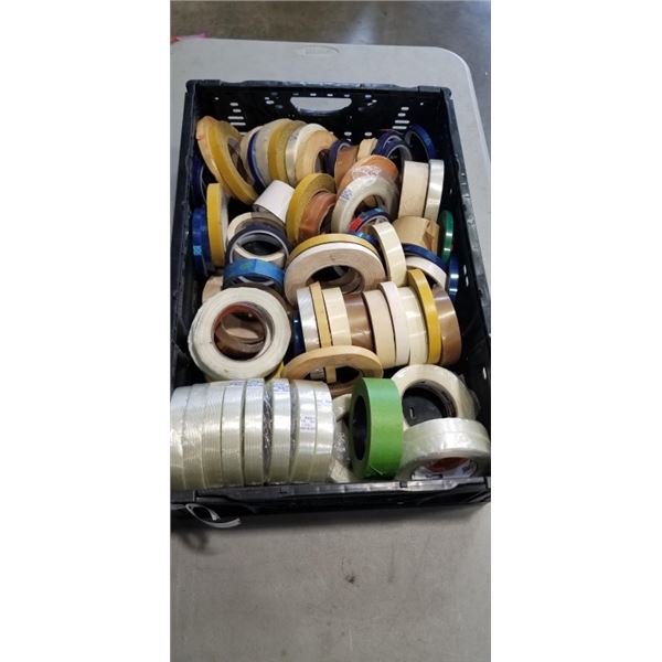 TRAY OF VARIOUS TAPES