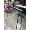 Image 4 : PAIR OF MASTERRAFT BLUE FOLDING SAW HORSES