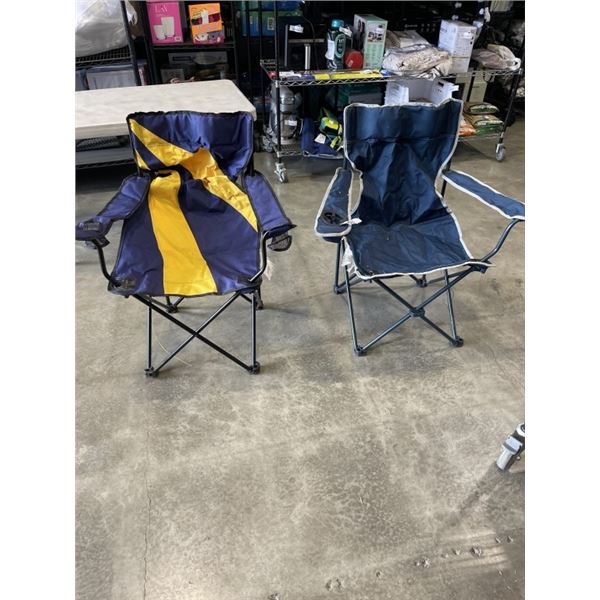 2 FOLDING CAMPING CHAIRS