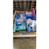 Image 1 : TRAY OF BETTER BOAT ITEMS INCLUDING TRANSOM SAVER, BOAT SEAT MOUNT, BOAT SEAT POST, BOAT + RV CUP HO