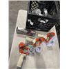 Image 1 : CRATE OF TAPE GUNS, ELECTRICAL JUNCTION BOXES AND DURACELL PROCELL FLASHLIGHT