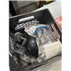 Image 4 : CRATE OF RESPIRATORS, HARD HAT, AND EAR PROTECTION