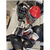 Image 6 : BOX OF SPORTING GOODS INCLUDING CALGAR FLAMES CHAMPIONSHIP RING, 2 WAYNE GRETZKY SALVINO BAMMERS TED
