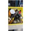 Image 4 : 2 MILK CRATES OF CAR FLUIDS, WD 40 ETC