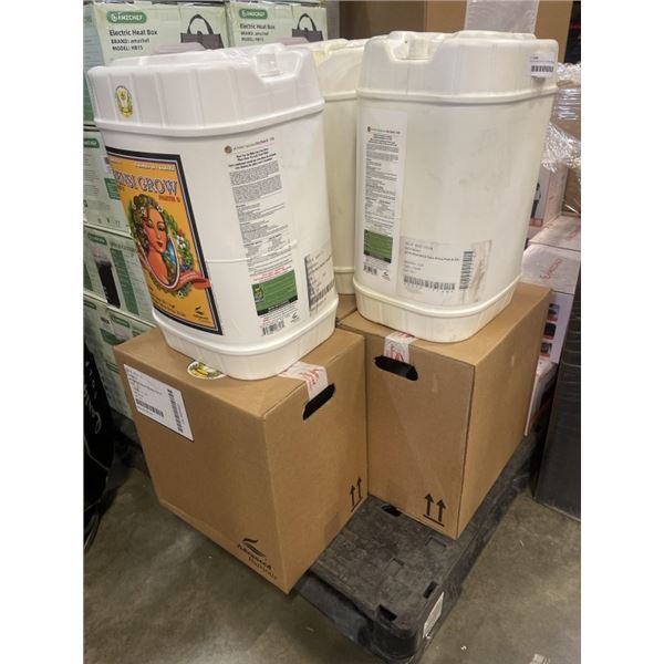 3 6 GALLON BUCKETS SENSI GROW PLANT B FOOD AND 2 CASES SENSI GROW PLANT A FOOD
