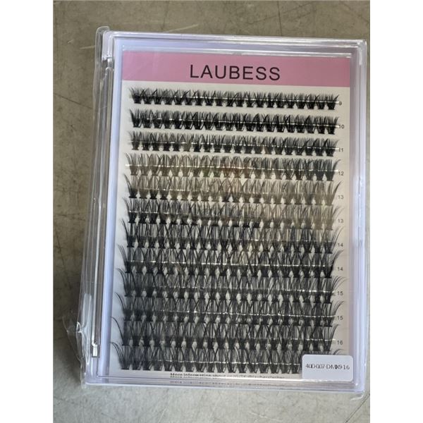 LARGE CASE OF LAUBESS LASH CLUSTERS. 144 PCS PER PACK. 10 PACKS PER BOX. 27 BOXES PER CASE