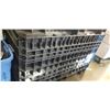 Image 1 : BLACK PLASTIC FOLDING PALLET CRATE, APPROX 48X45X50