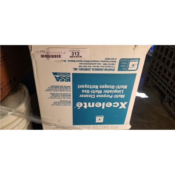 CASE OF DAMP MOP QUAT AND CASE OF XCELENTE