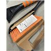 Image 4 : BLUE ULINE PARTS BIN FULL OF NEW ASTRO AI SNOW BRUSHES, COLLAPSIBLE WITH BAG