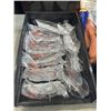 Image 4 : 2 BLACK ULINE PARTS BINS WITH ULINE NEW SAFETY GLASSES AND RUBBER GLOVES