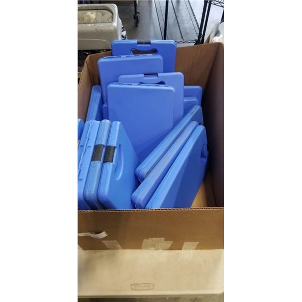 14 BLUE CLIPBOARDS