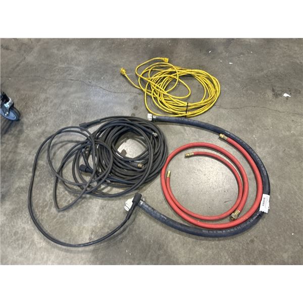 AIR HOSE, WATER HOSE, AND EXTENSION CORDS