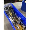 Image 6 : 2 BLUE ULINE PARTS BINS WITH ASSORTED AUTOMOTIVE BULBS AND HEADLIGHTS AND AIR HOSE FITTINGS