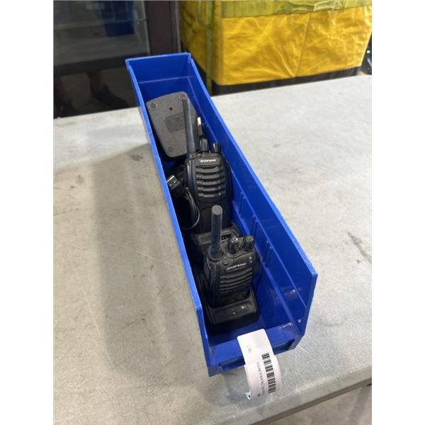 2 BAOFENG WALKIE TALKIES WITH CHARGERS