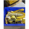 Image 3 : BLUE ULINE PARTS BIN FULL OF ASSORTED NEW AND AS NEW WINCH STRAPS AND TIE DOWNS ETC