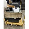 Image 3 : 10 PLASTIC STORAGE BINS WITH LIDS, MILK CRATE AND BIN DIVIDERS