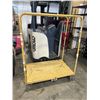 Image 1 : 4 WHEEL METAL WAREHOUSE CART. 48" X 30"