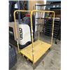 Image 2 : 4 WHEEL METAL WAREHOUSE CART. 48" X 30"