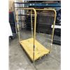 Image 3 : 4 WHEEL METAL WAREHOUSE CART. 48" X 30"