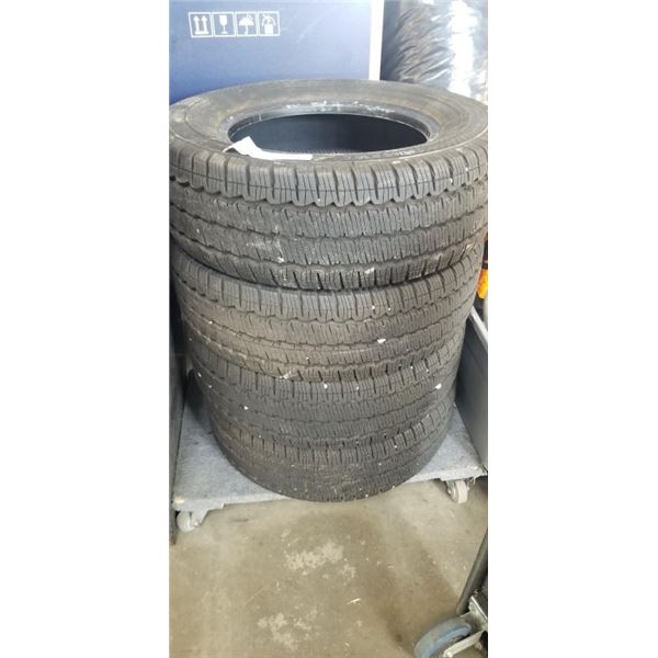 SET OF 4 CONTINENTAL VAN CONTACT M+S TIRES, 235/65R16 IN GOOD CONDITION