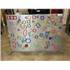 Image 1 : 45 IN X 32-IN METAL SHEET WITH MAGNETIC TOYS