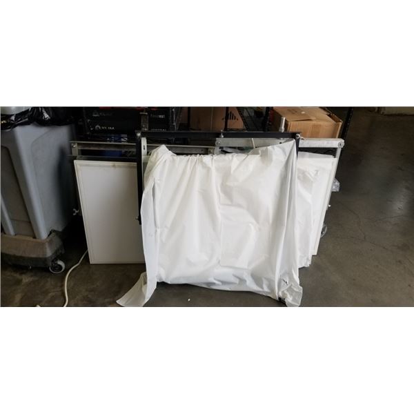 3 24 X 24 INCH LED PANEL LIGHTS WITH ALUMINUM AND METAL BRACKETS, USED FOR PHOTOGRAPHY / FILM LIGHTI