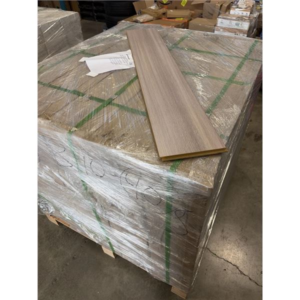 1,062.04 SQFT SHIKA B110 LINEAR GREY-BEIGE RIFT OAK LAMINATE FLOORING, 12MM THICK, 40 BOXES, 26.55SQ