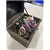 Image 3 : JEWELLERY TRUNK WITH ASSORTED ESTATE JEWELLERY
