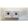 Image 1 : 2 NATURAL SMOKEY QUARTZ GEMSTONES, PRINCESS CUT