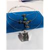 Image 1 : 3 SILVER BIBS NECKLACES W/ PENDANTS