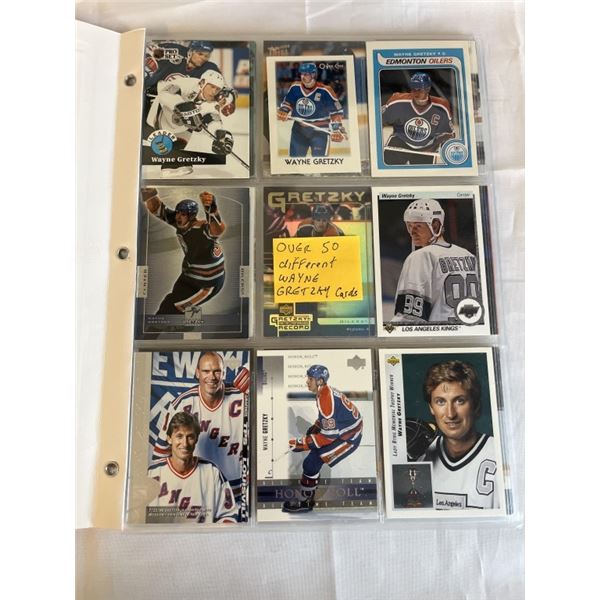 OVER 50 DIFFERENT WAYNE GRETZKY HOCKEY CARDS