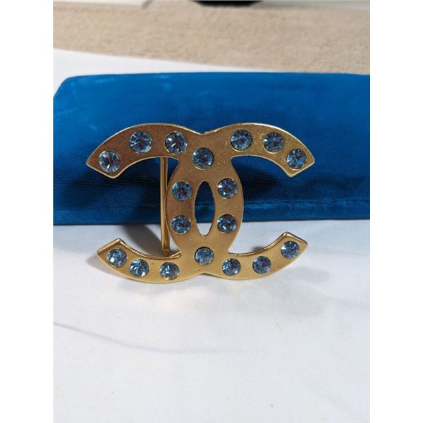 GOLD PLATED CHANEL DESIGN BELT BUCKLE, NOT AUTHENTICATED