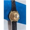Image 1 : VINTAGE 10K ROLLED GOLD PLATE BACK BULOVA ACCUTRON WATCH W/ DATE - NOT WORKING